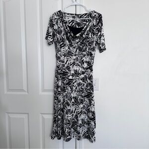 Denver Hayes Black and White Floral Dress